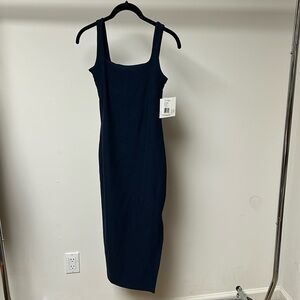 Beyond yoga spacedye icon midi dress nocturnal navy